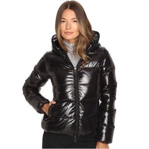 Duvetica black down coat